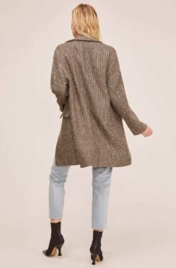 Keller Coat -Sundress Haven ACT15537 TAUPE CHEVRON MULTI 4