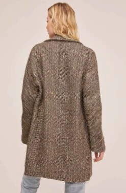 Keller Coat -Sundress Haven ACT15537 TAUPE CHEVRON MULTI 5