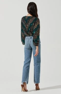 Primadonna Sequin Top -Sundress Haven ACT15649SQ SEQUINSUNSET 1315