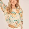 Muffy Floral Jacquard Top