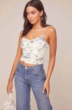 Mykonos Floral Crop Top