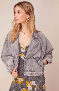 Etienne Denim Jacket -Sundress Haven ACT15841 ASPHALT 3