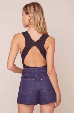 Sublime Open Back Bodysuit -Sundress Haven ACT15859 BLACK 4