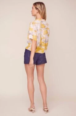 Juneau Tie Dye Top -Sundress Haven ACT15908 LEMON PINK TIE DYE 3