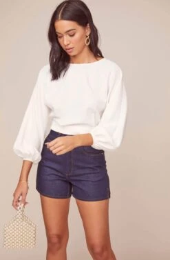 Bali Puff Sleeve Top 17 Bali Puff Sleeve Top -Sundress Haven ACT15917 OFF WHITE 2