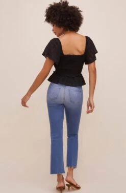 January Flutter Sleeve Top -Sundress Haven ACT16012B BLACK 5