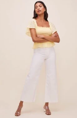 January Flutter Sleeve Top -Sundress Haven ACT16012B PASTELYELLOW 2 082f769f 5bdd 45be bcd3 d8374cf3dad5