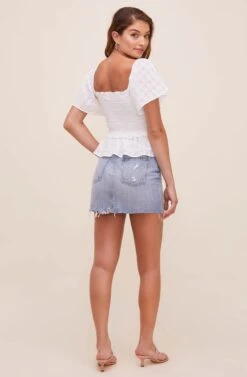 January Flutter Sleeve Top -Sundress Haven ACT16012B WHITE 5 8a2c1e0d 15d1 4c55 a933 bd484a1848a4