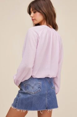 Bermuda Peasant Top 15 Bermuda Peasant Top -Sundress Haven ACT16038 LILAC 4