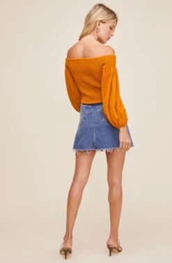 Hamptons Off Shoulder Top -Sundress Haven ACT16040 CIDER 3