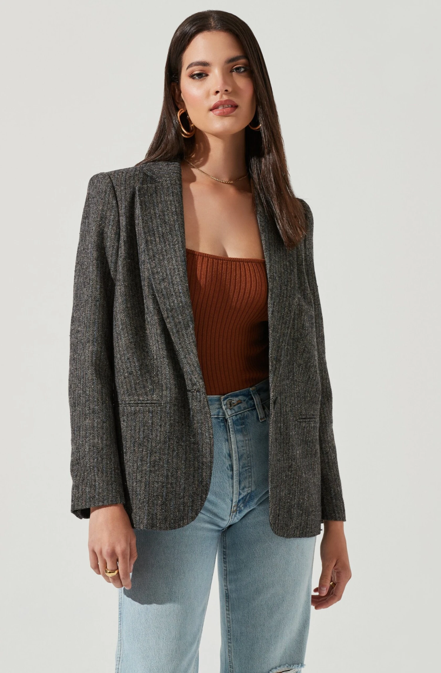 Harlow Herringbone Blazer 1 Harlow Herringbone Blazer