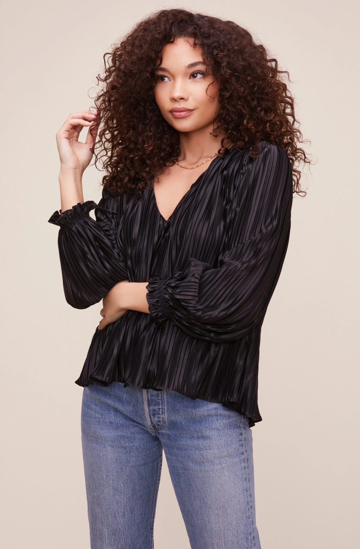 Holly Pleated Top 1 Holly Pleated Top