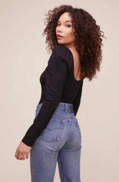 Fatima Bodysuit -Sundress Haven ACT16248 BLACK 4