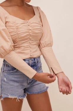 Renaissance Long Sleeve Top 8 Renaissance Long Sleeve Top -Sundress Haven ACT16261C CAPPUCCINO 4