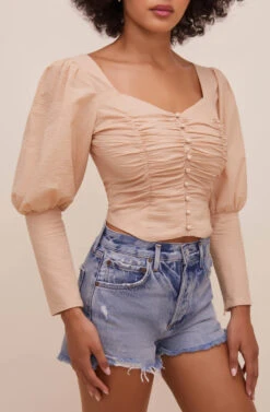 Renaissance Long Sleeve Top 10 Renaissance Long Sleeve Top -Sundress Haven ACT16261C CAPPUCCINO 6