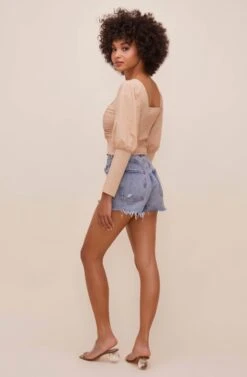 Renaissance Long Sleeve Top 11 Renaissance Long Sleeve Top -Sundress Haven ACT16261C CAPPUCCINO 7