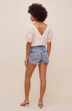 Colby Puff Sleeve Bodysuit -Sundress Haven ACT16402 CREAM 5