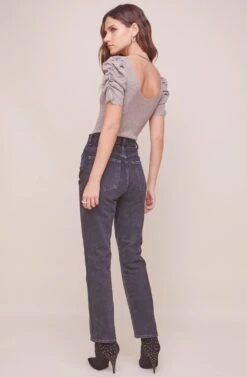 Deidra Puff Sleeve Bodysuit -Sundress Haven ACT16405 CHAMPAGNE 3