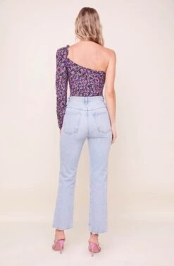 Isolde One Shoulder Bodysuit -Sundress Haven ACT16445R004 PURPLE NAVYMULTI 3