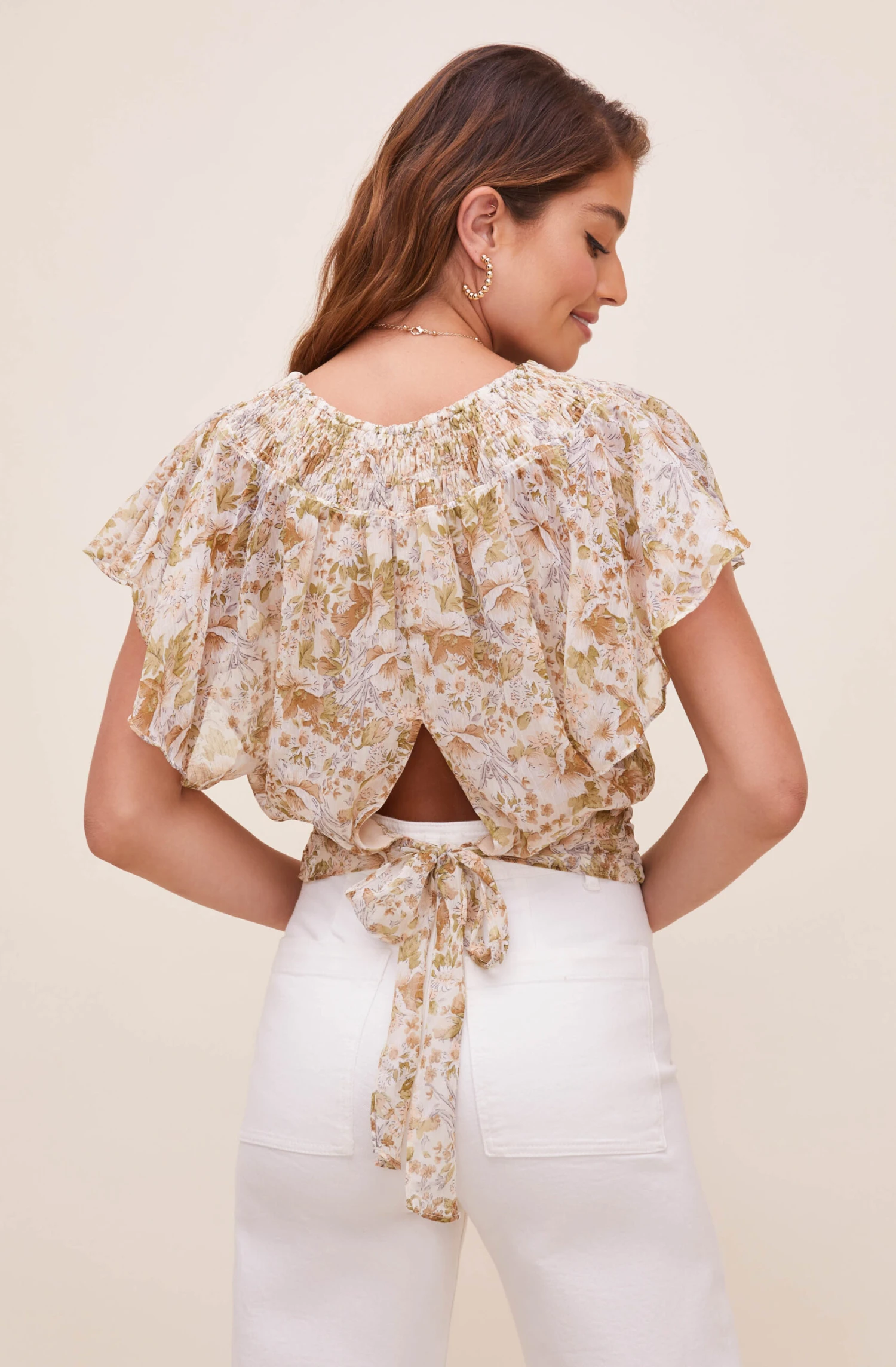 Kitt Floral Back Tie Top 5 Kitt Floral Back Tie Top - Image 5