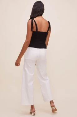 Duffy Sweetheart Neck Top -Sundress Haven ACT16591 BLACK 5