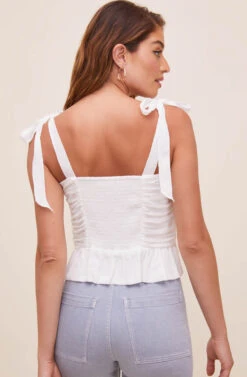 Duffy Sweetheart Neck Top -Sundress Haven ACT16591 OFFWHITE 7