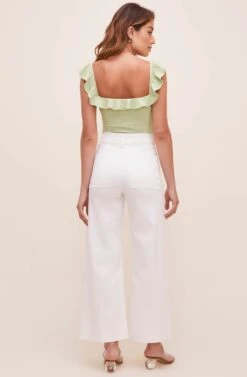 Lala Ruffle Bodysuit -Sundress Haven ACT16596 CELERY 6