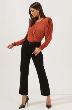 Beckinsale Long Sleeve Bodysuit -Sundress Haven ACT16782 COPPER 1