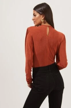 Beckinsale Long Sleeve Bodysuit -Sundress Haven ACT16782 COPPER 4