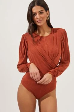 Beckinsale Long Sleeve Bodysuit -Sundress Haven ACT16782 COPPER 6