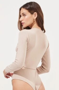 Pierson Cutout Sweater Bodysuit 21 Pierson Cutout Sweater Bodysuit -Sundress Haven ACT16867 LT.NUDE 8