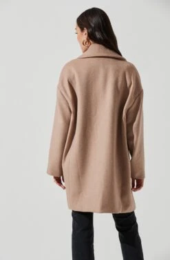 Rhea Double Breasted Coat -Sundress Haven ACT16870 TAUPE 1064