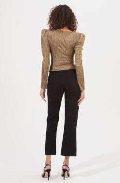 Melrose Metallic Gold Sweetheart Top 11 Melrose Metallic Gold Sweetheart Top -Sundress Haven ACT16915 CRUSHEDGOLD 4