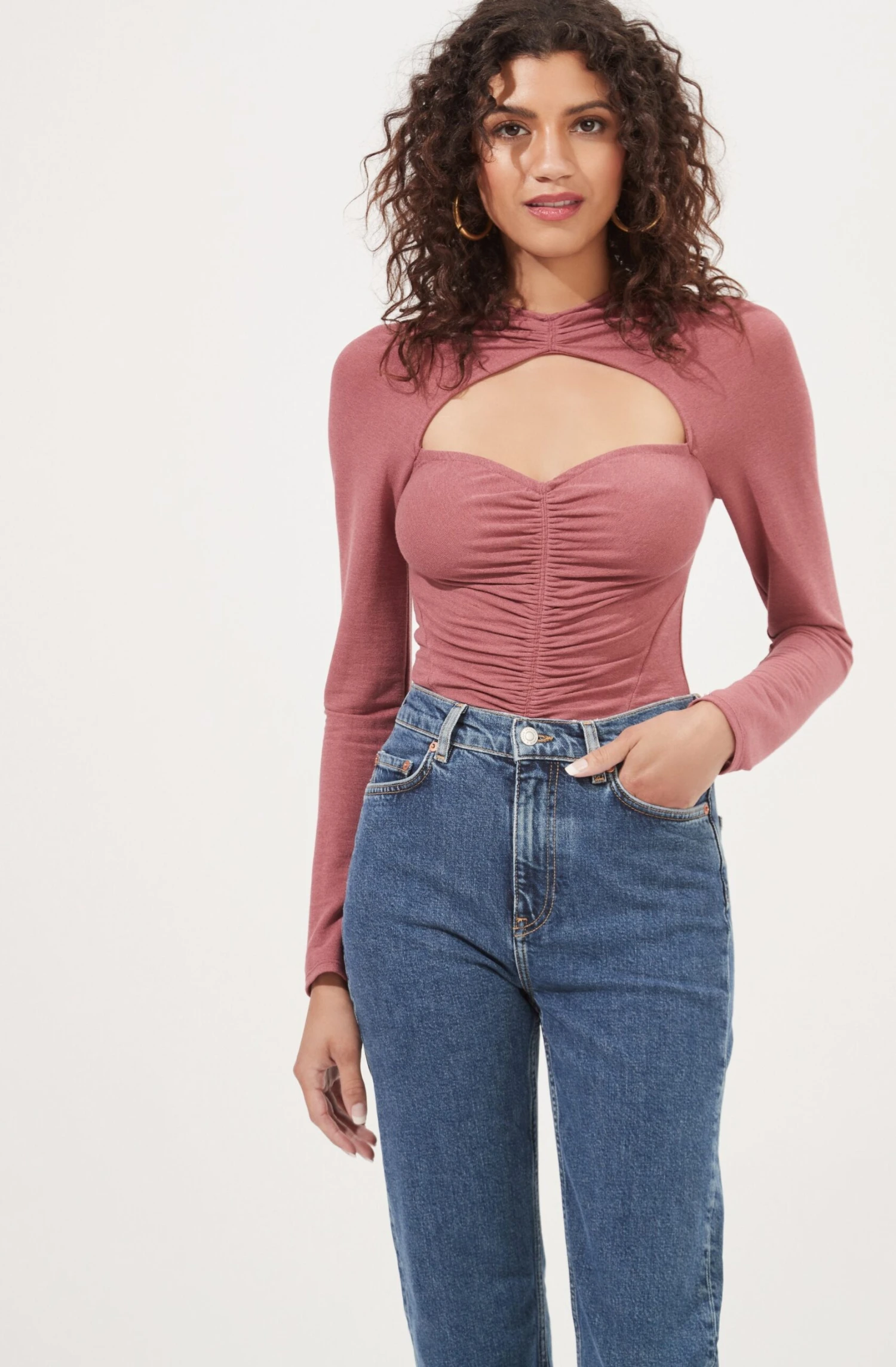Cristen Ruched Cutout Bodysuit 9 Cristen Ruched Cutout Bodysuit - Image 9