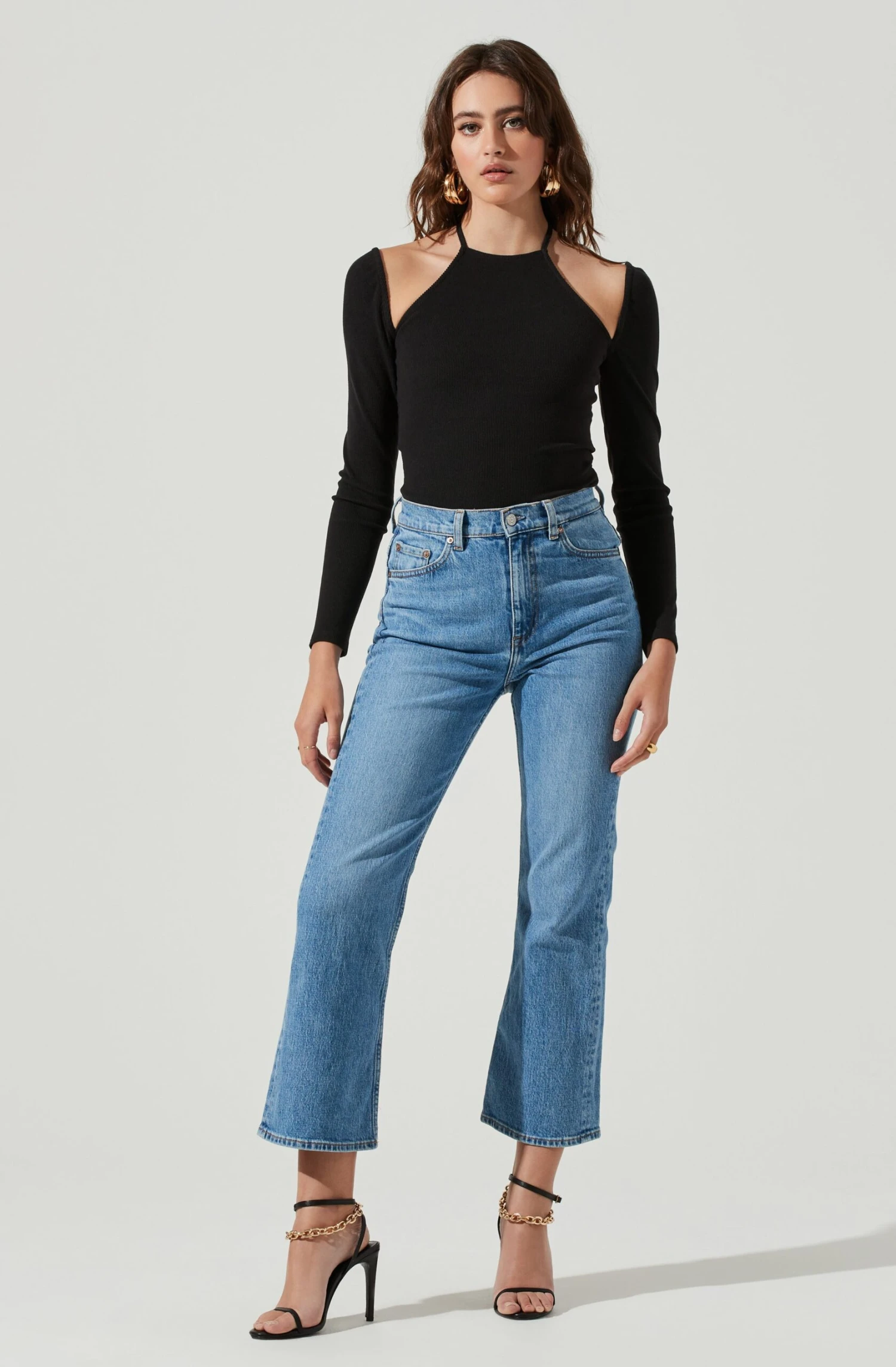 Solene Shoulder Cutout Halter Long Sleeve Bodysuit 5 Solene Shoulder Cutout Halter Long Sleeve Bodysuit - Image 5