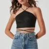 Lydie Tie Waist Halter Top