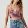 Cabana Crochet Halter Crop Top