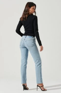 Nella Ribbed Knit Cutout Top -Sundress Haven ACT17270 BLACK 0299