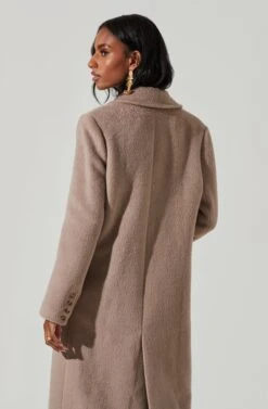 Morana Double Breasted Duster Coat -Sundress Haven ACT17315B TAUPE 4