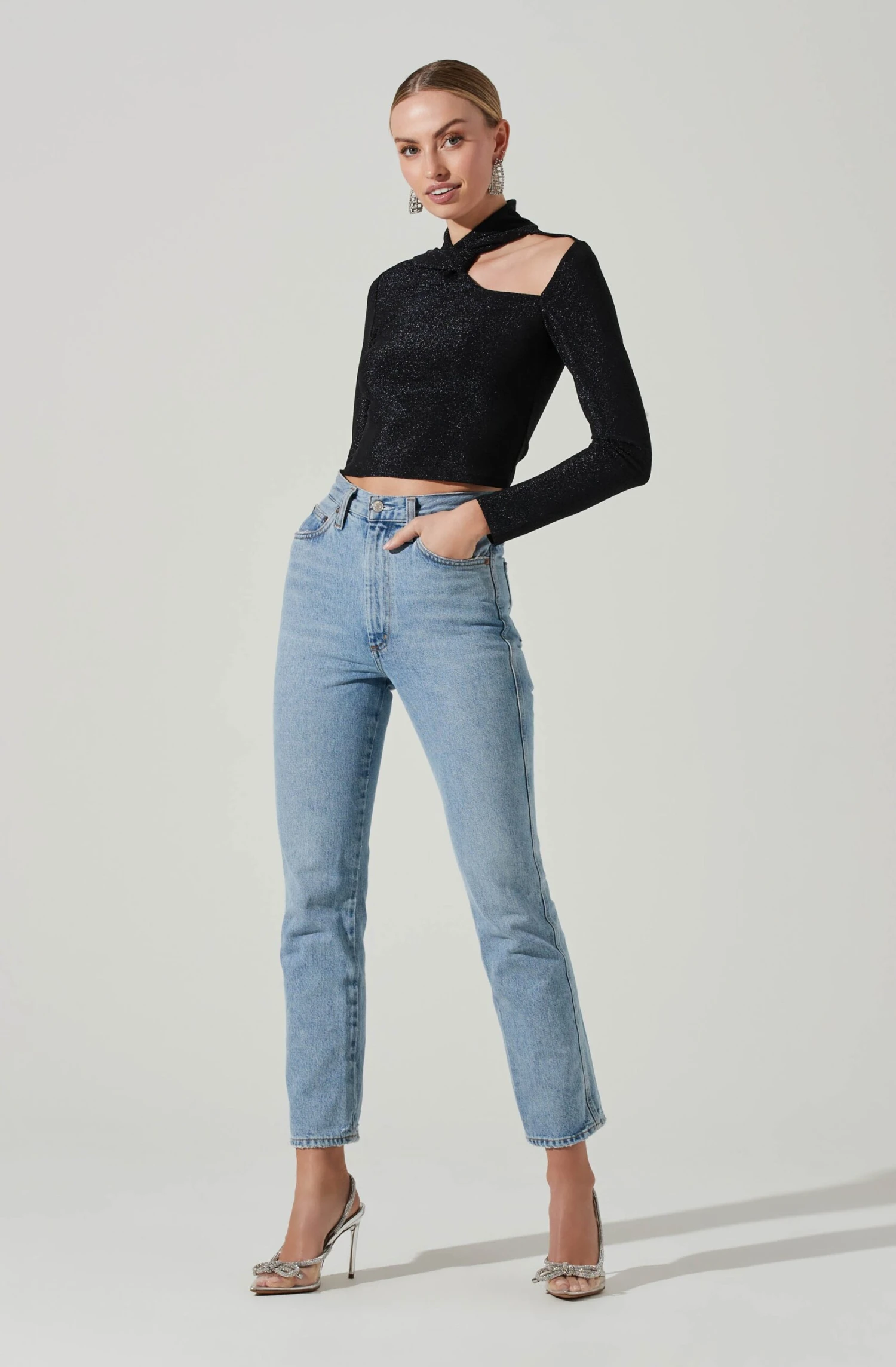 Crane Metallic Cutout Long Sleeve Top 10 Crane Metallic Cutout Long Sleeve Top - Image 10