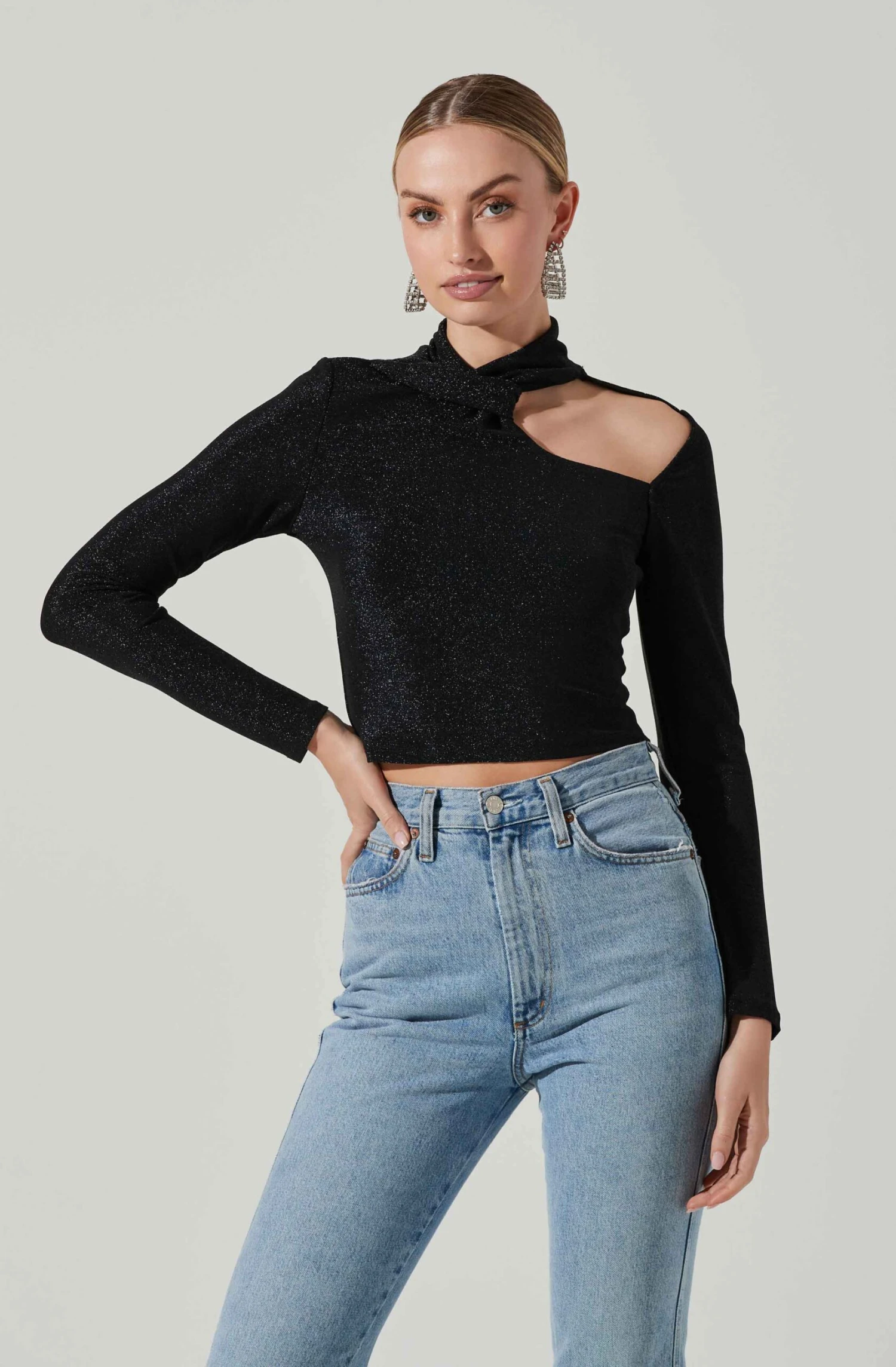 Crane Metallic Cutout Long Sleeve Top 7 Crane Metallic Cutout Long Sleeve Top - Image 7