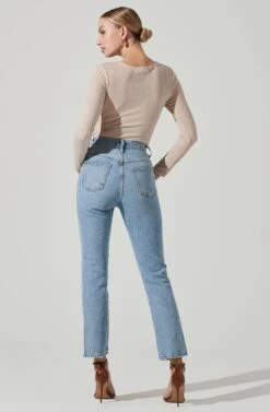 Reese Metallic Twist Front Bodysuit -Sundress Haven ACT17385 CREAMMETALLIC 6