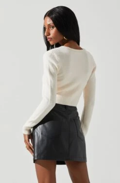 Melissa Pearl Embellished Cardigan Sweater -Sundress Haven ACT17475P CREAM 6