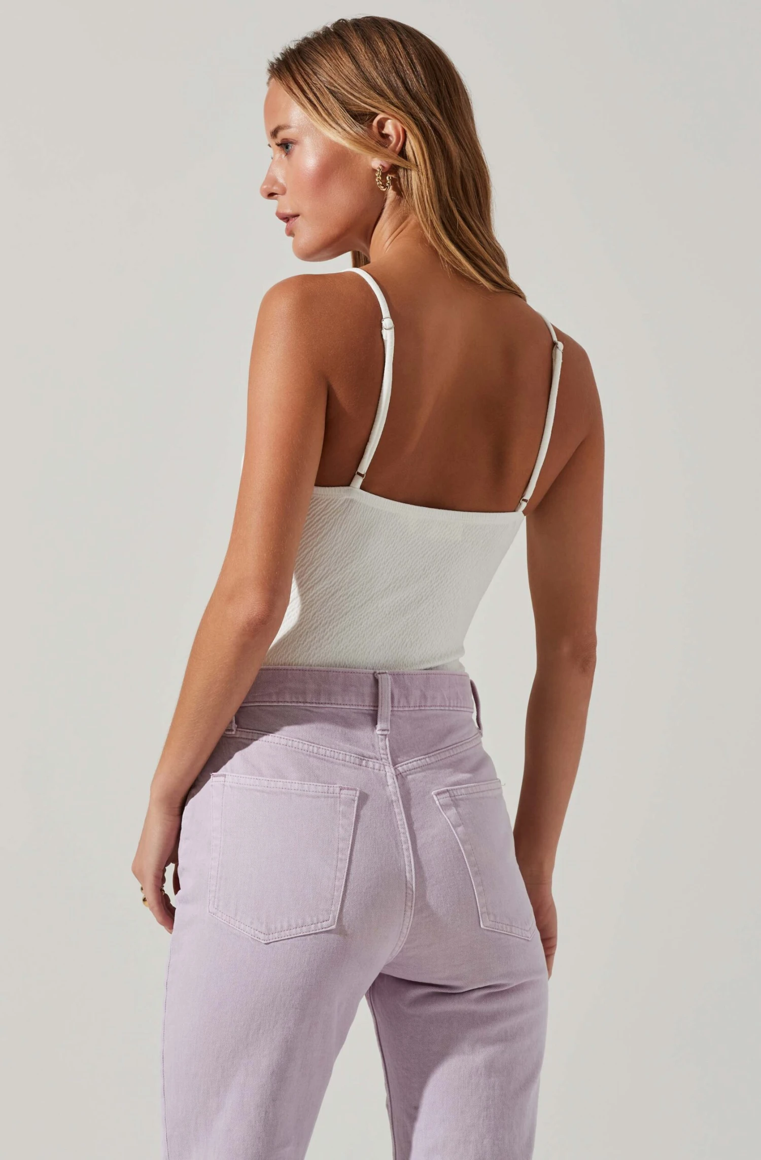 Fia Crinkled Plunge Neck Bodysuit 12 Fia Crinkled Plunge Neck Bodysuit - Image 12