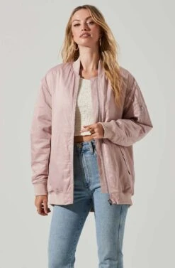 Torin Bomber Jacket -Sundress Haven ACT17705 LIGHTPINK 3
