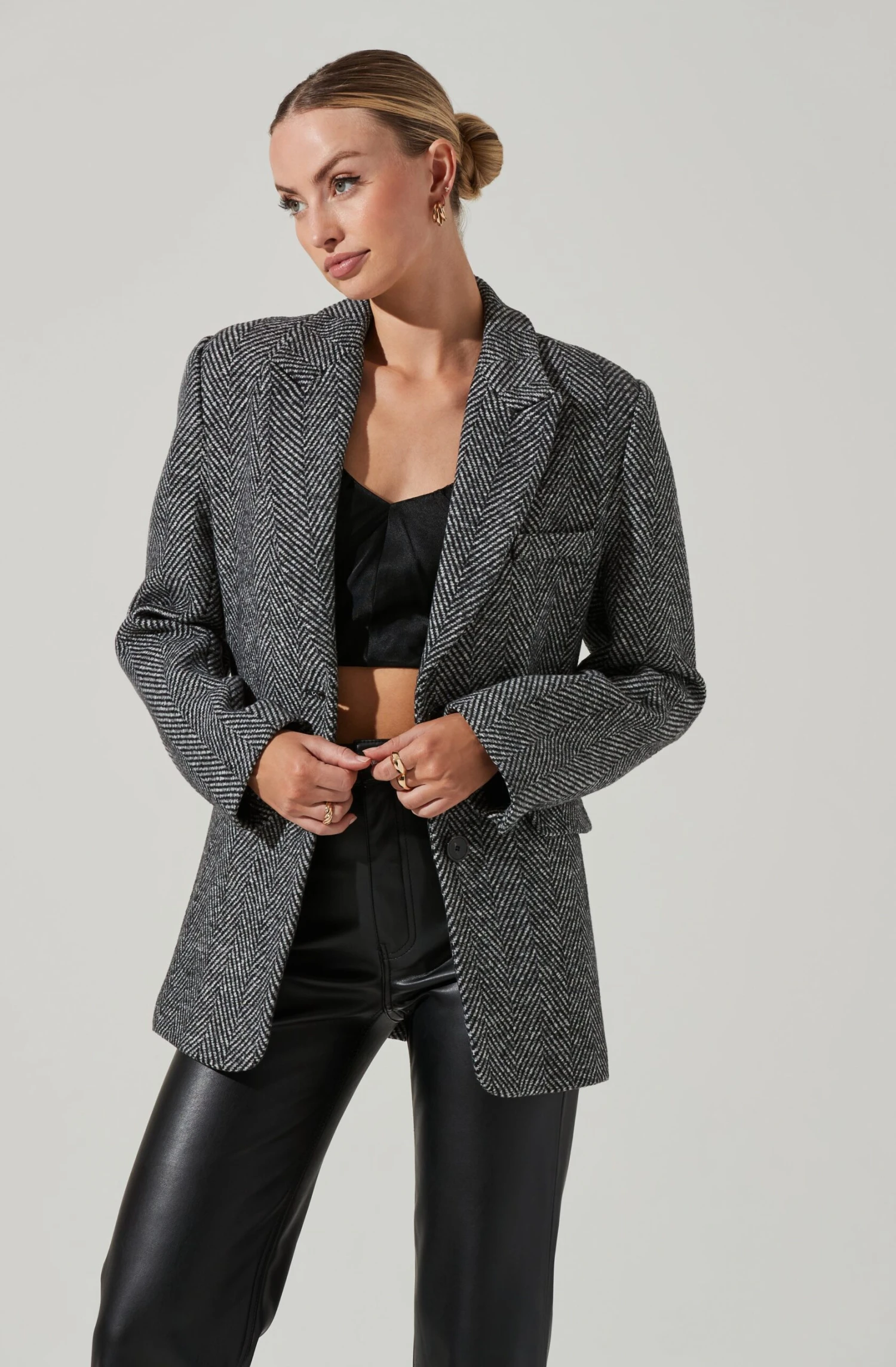 Pauline Herringbone Blazer 1 Pauline Herringbone Blazer