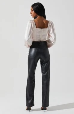 Penny Ruched Bust Long Sleeve Top -Sundress Haven ACT17882S BLUSH 5