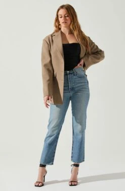 Galilea Oversized Blazer -Sundress Haven ACT17892 BROWN 3