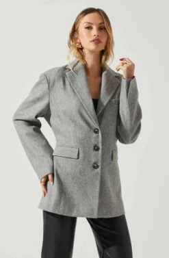 Galilea Oversized Blazer -Sundress Haven ACT17892 GRAY 4