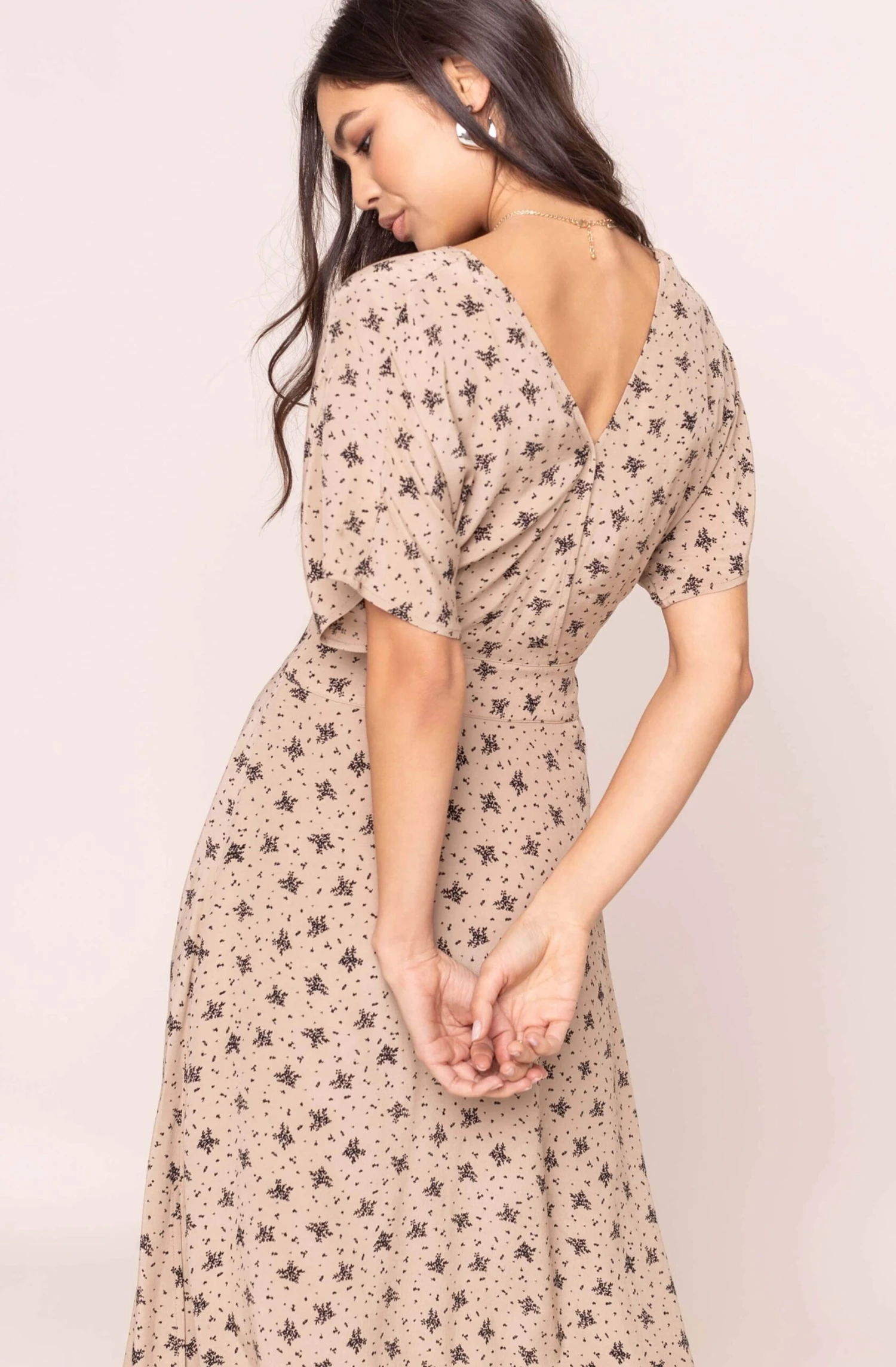 Dolman Button Front Midi Dress 4 Dolman Button Front Midi Dress - Image 4